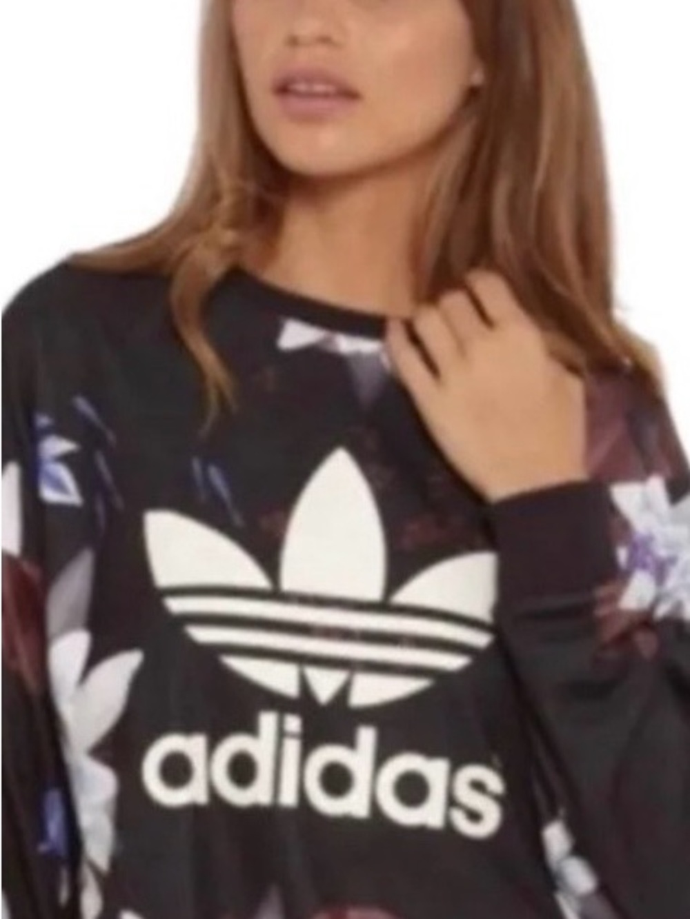 Adidas Originals x The FARM Company Lotus Floral Print Sweatshirt